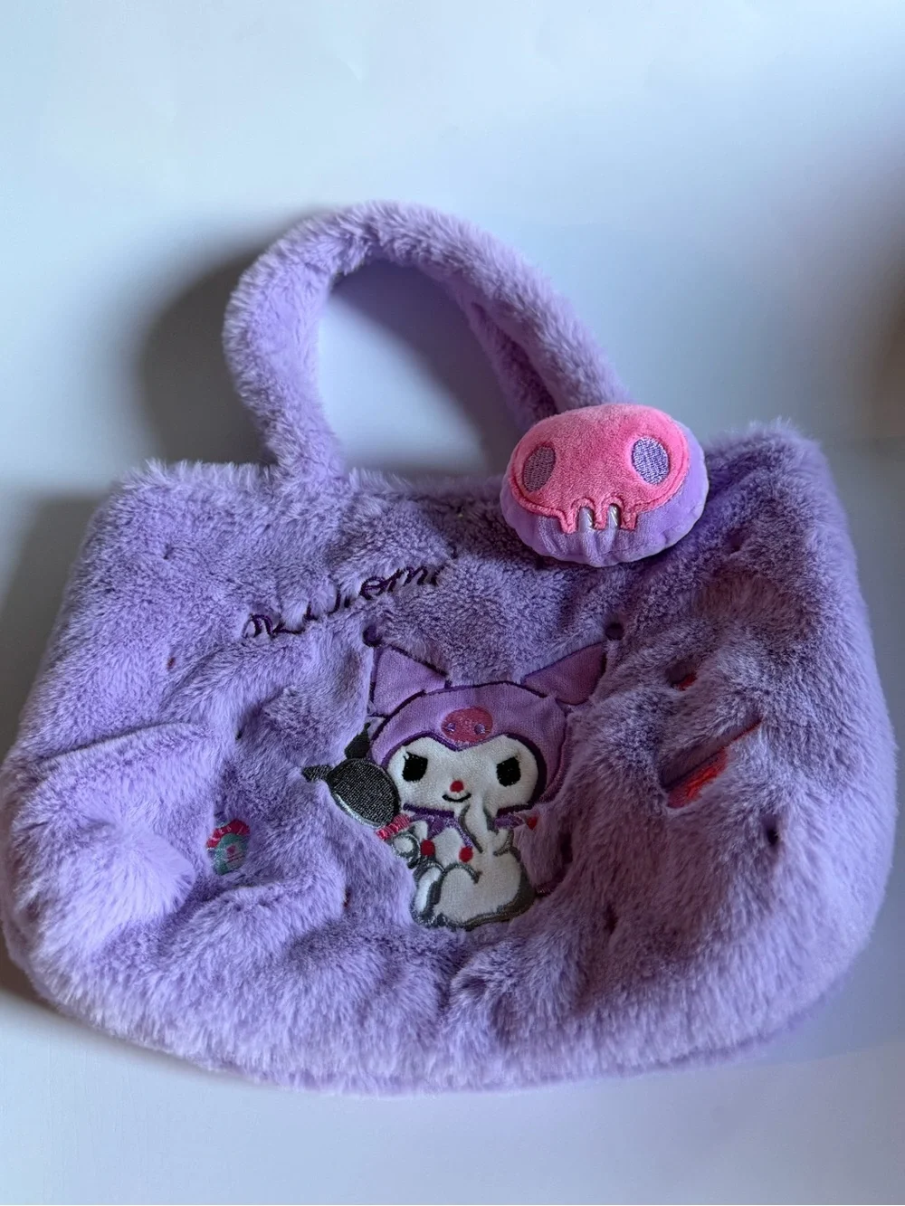 Kuromi mini plush tote bag. Pre-owned in good condition. No strap included.